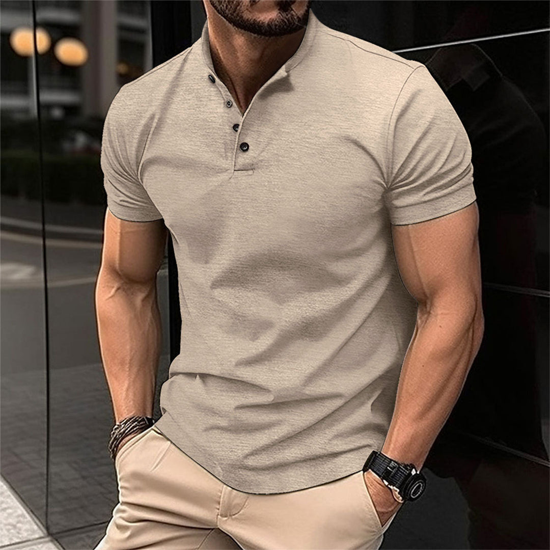 Trendy Men's Polo - Marcus-Khaki-S-Nora Luxe