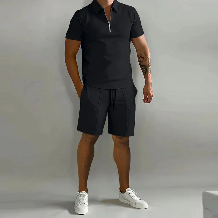 Trendy Men’s Polo Set - Milano-Black-S-Nora Luxe