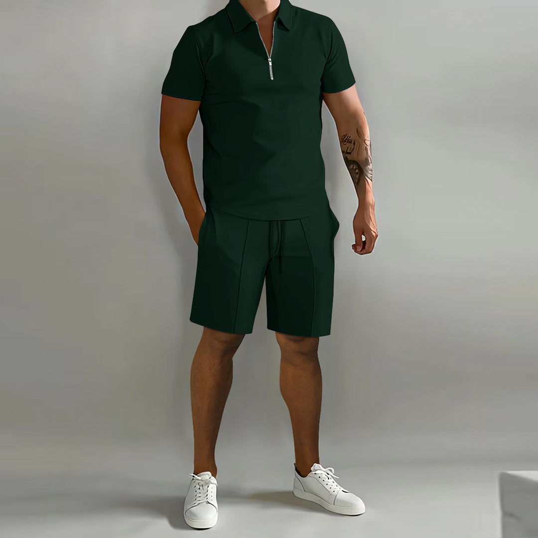 Trendy Men’s Polo Set - Milano-Green-S-Nora Luxe