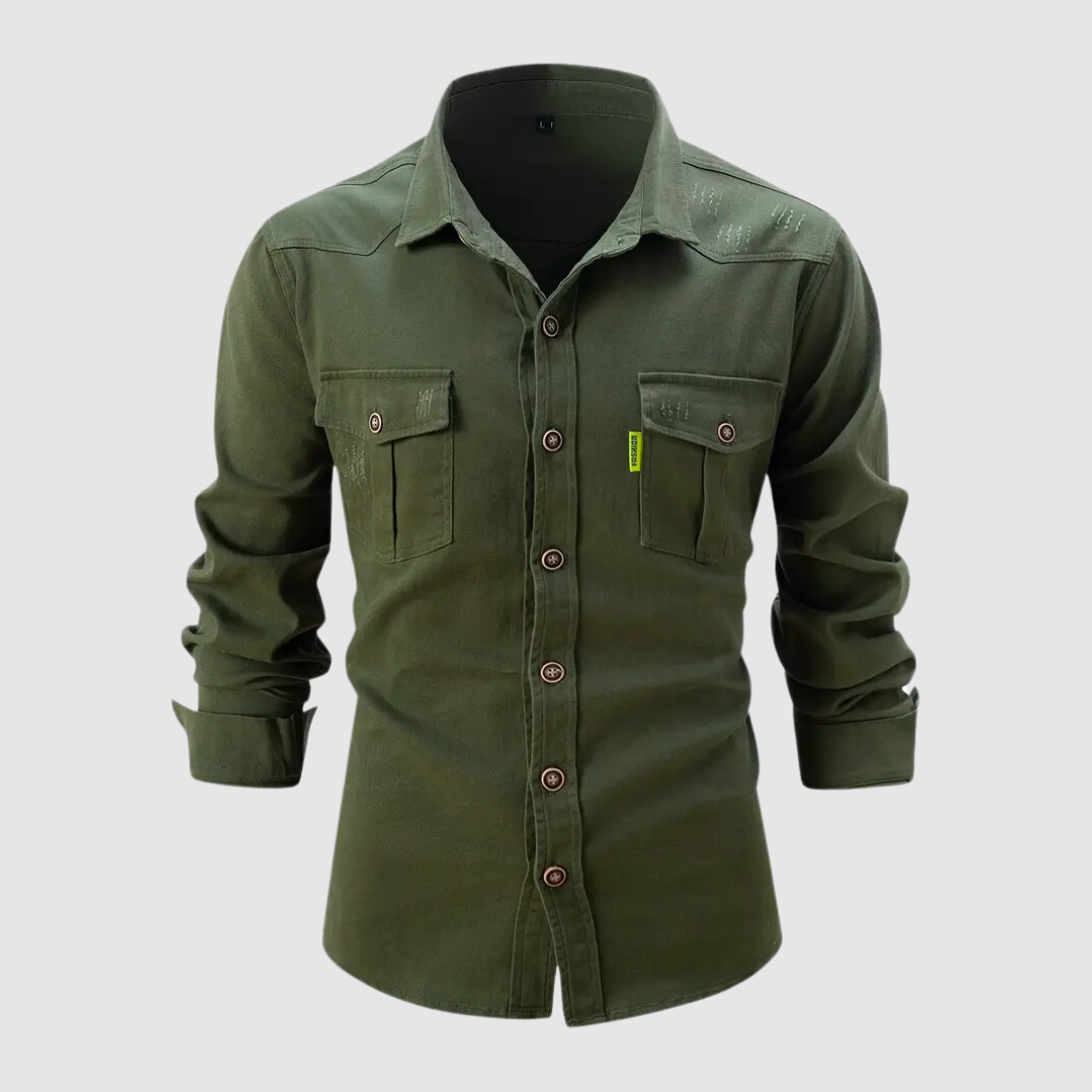 Trendy Men's Shirt - Kingsley-Green-S-Nora Luxe