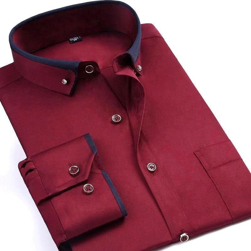 Trendy Men's Shirt - Victor-Red-XS-Nora Luxe