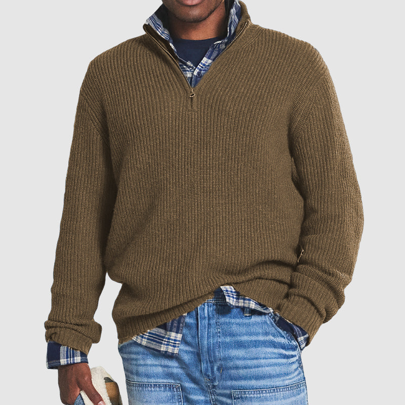 Trendy Men's Sweater - Carson-Brown-M-Nora Luxe