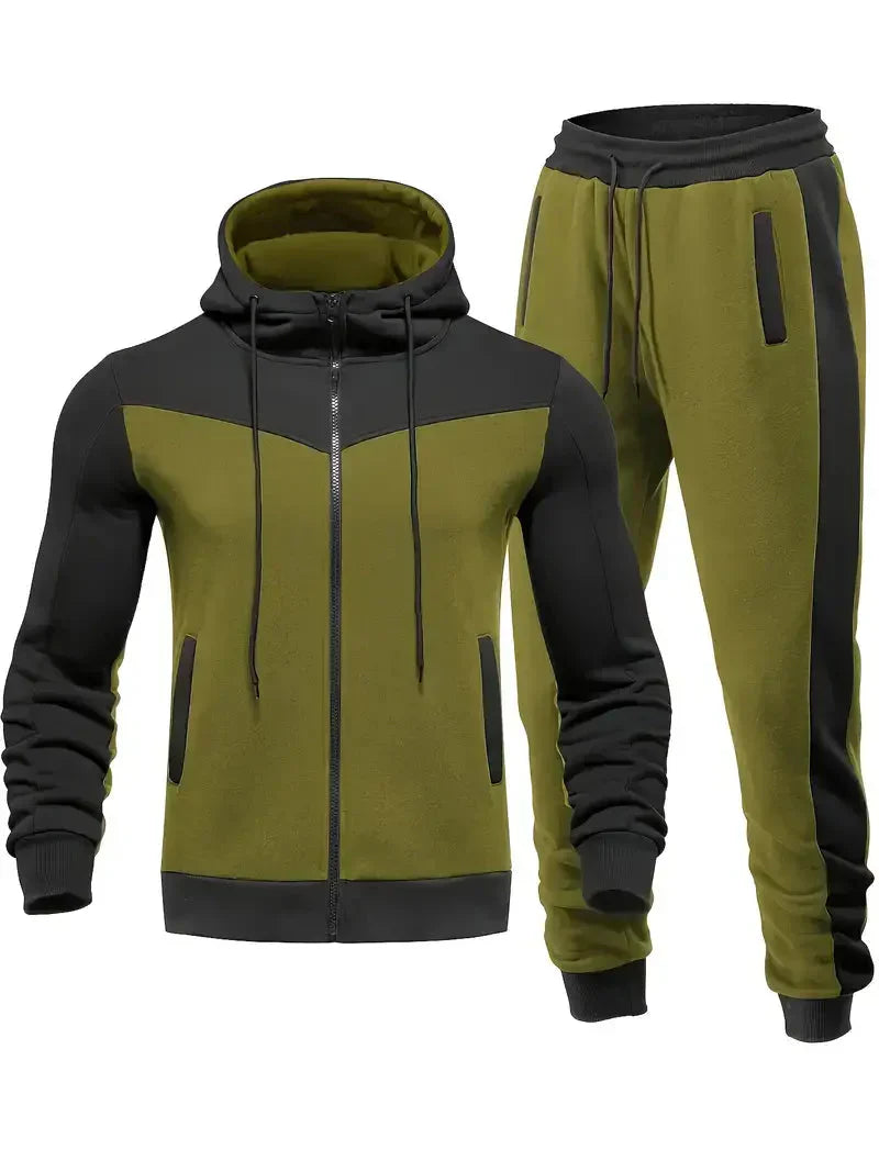 Trendy Men's Tracksuit - ProMotion-Blue and White-S-Nora Luxe
