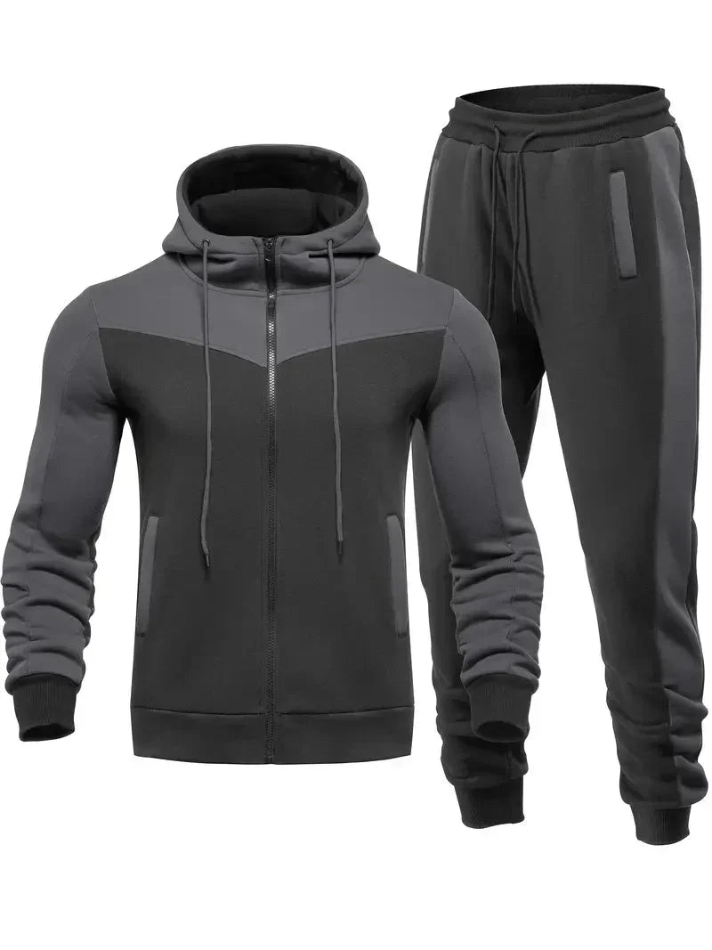 Trendy Men's Tracksuit - ProMotion-Blue and White-S-Nora Luxe