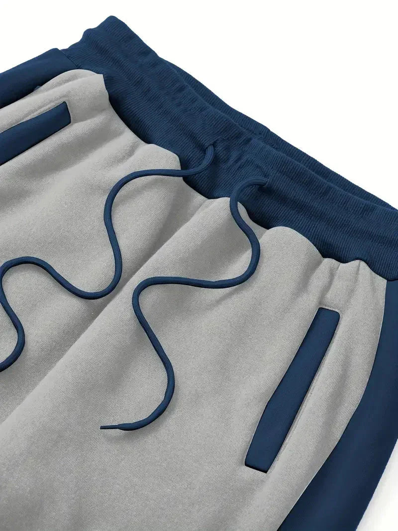 Trendy Men's Tracksuit - ProMotion-Blue and White-S-Nora Luxe