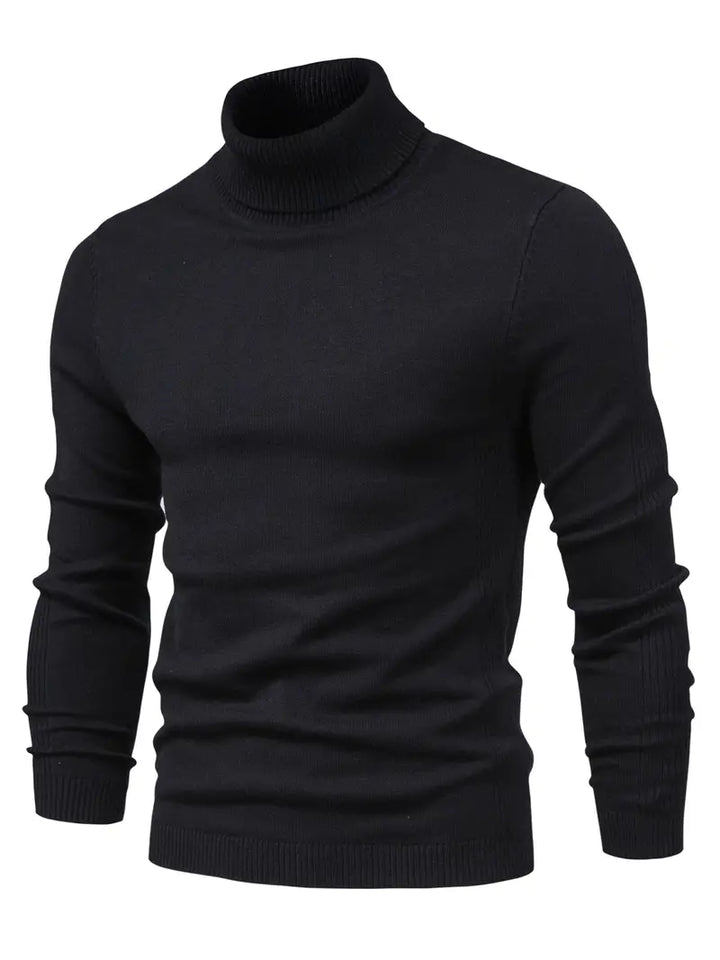 Trendy Men's Turtleneck - Lars-Blue-S-Nora Luxe