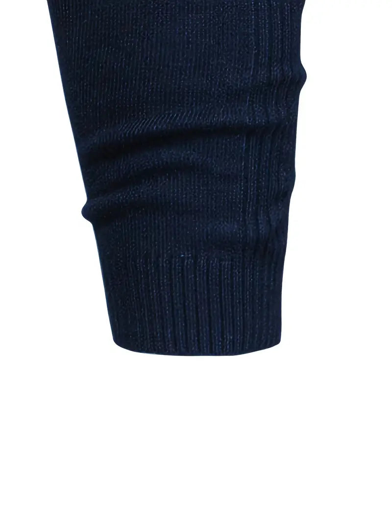 Trendy Men's Turtleneck - Lars-Blue-S-Nora Luxe