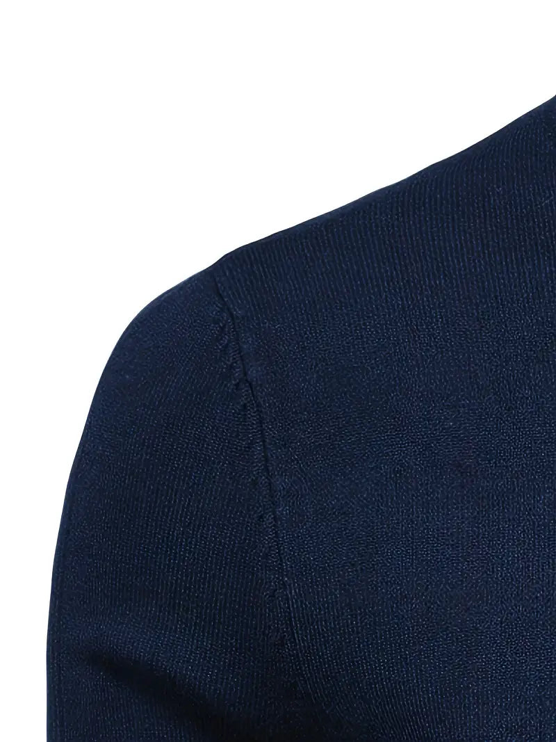 Trendy Men's Turtleneck - Lars-Blue-S-Nora Luxe