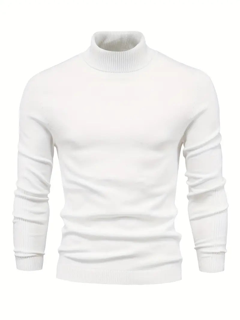 Trendy Men's Turtleneck - Lars-White-S-Nora Luxe