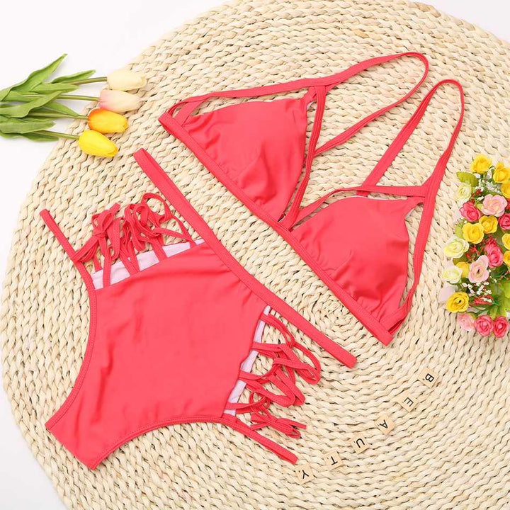 Trendy Multistring Bikini - Lilian-White-S-Nora Luxe