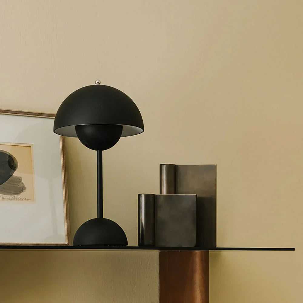 Trendy Mushroom-shaped Design Lamp - MushLuxe-White-Small (9.06 inches)-Nora Luxe