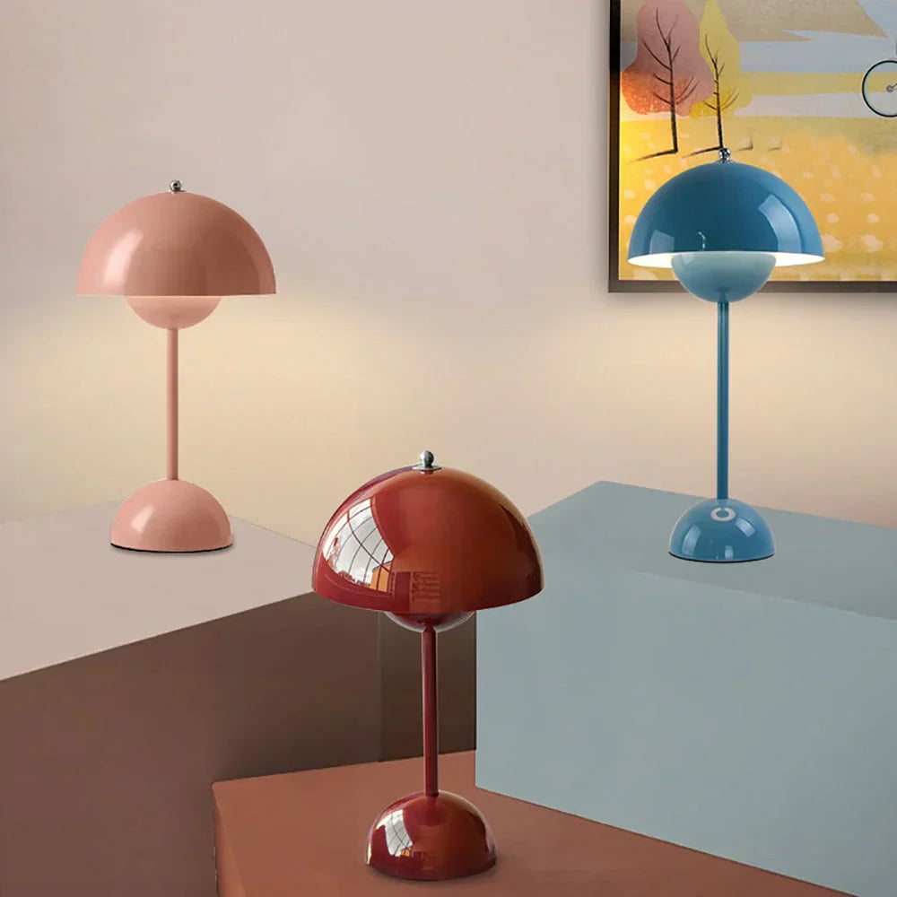 Trendy Mushroom-shaped Design Lamp - MushLuxe-White-Small (9.06 inches)-Nora Luxe