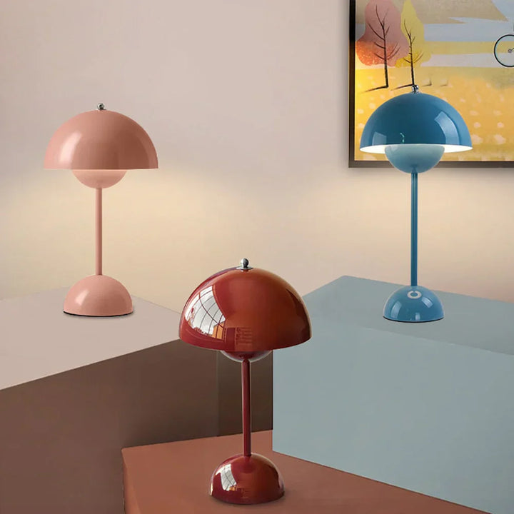 Trendy Mushroom-shaped Design Lamp - MushLuxe-White-Small (9.06 inches)-Nora Luxe