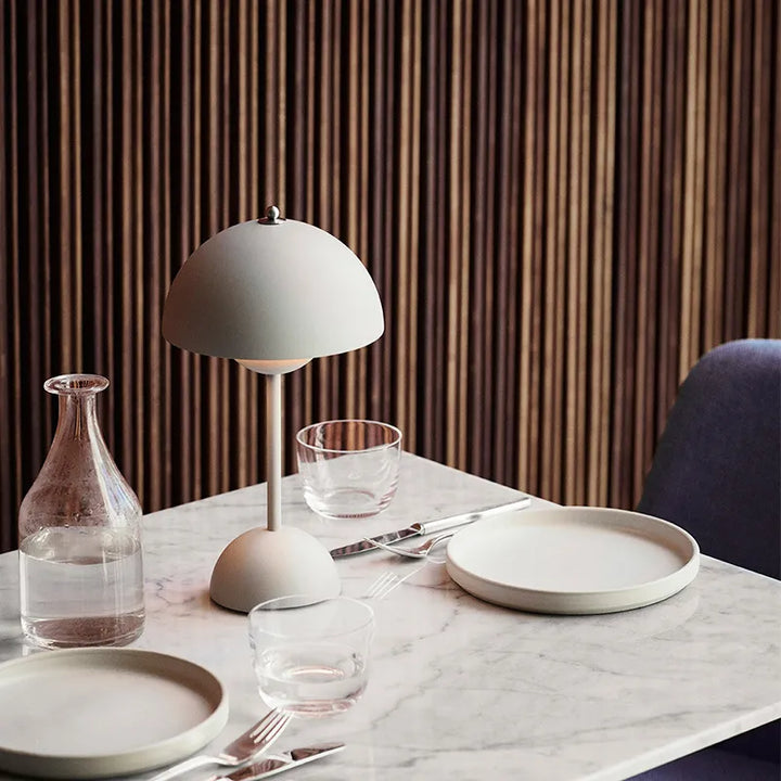 Trendy Mushroom-shaped Design Lamp - MushLuxe-White-Small (9.06 inches)-Nora Luxe