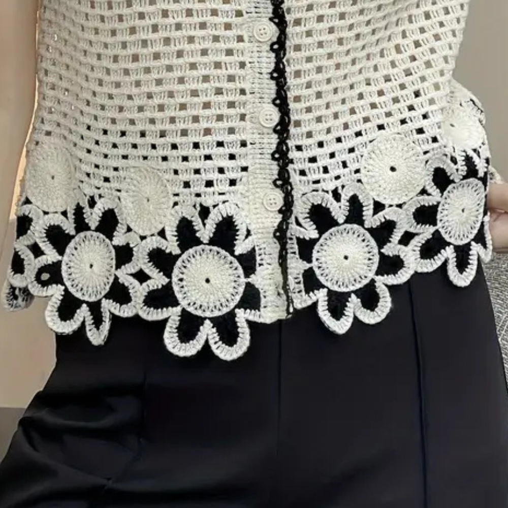 Trendy Openwork Blouse for Women - Livia-Nora Luxe