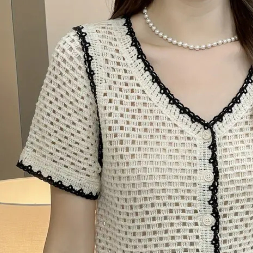 Trendy Openwork Blouse for Women - Livia-Nora Luxe