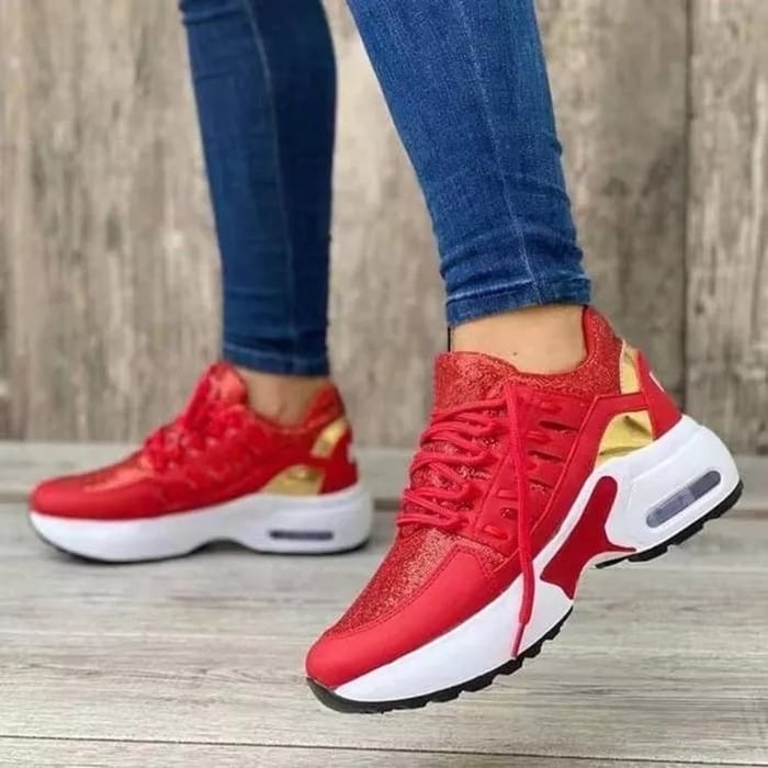 Trendy Orthopaedic Comfort Shoes - Livia-Red-3.5-Nora Luxe