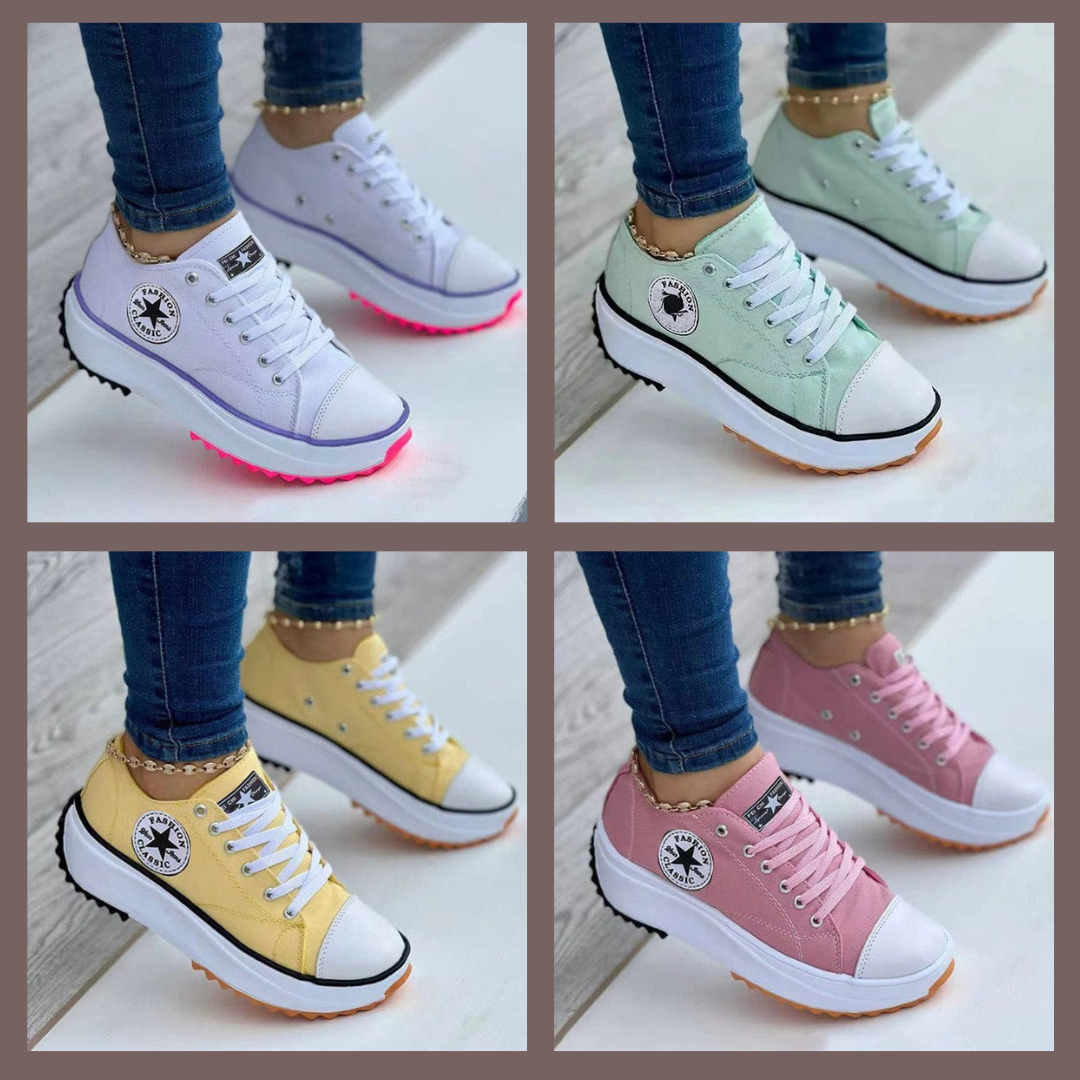 Trendy Orthopaedic Women's Sneakers - LunaStep-Green-2.5-Nora Luxe