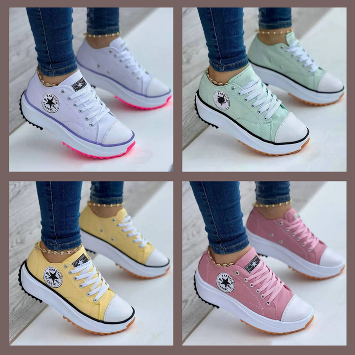 Trendy Orthopaedic Women's Sneakers - LunaStep-Green-2.5-Nora Luxe