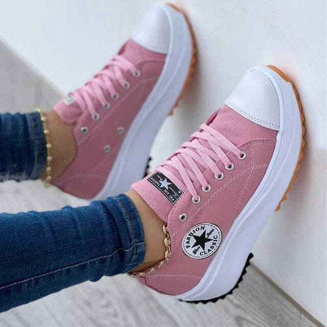 Trendy Orthopaedic Women's Sneakers - LunaStep-Pink-2.5-Nora Luxe