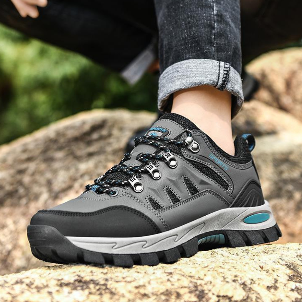 Trendy Outdoor Hiking Shoes - PeakTrail-3.5-Gray-Nora Luxe