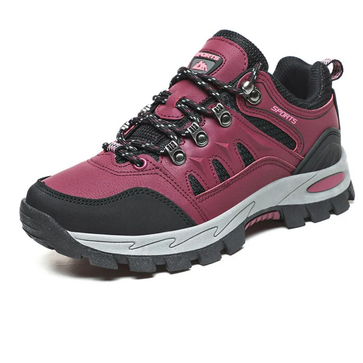 Trendy Outdoor Hiking Shoes - PeakTrail-3.5-Red-Nora Luxe