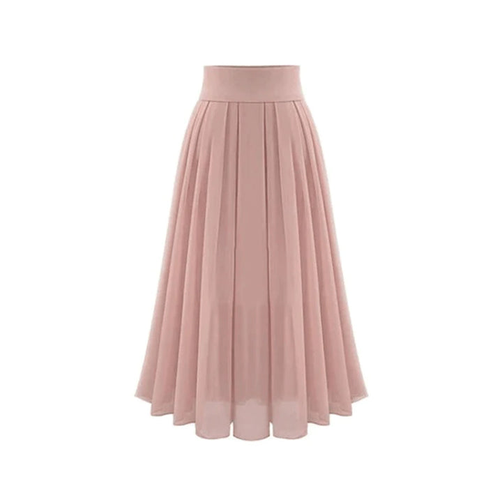 Trendy Pleated Maxi Skirt with High Waist – Mirella-S-Nora Luxe