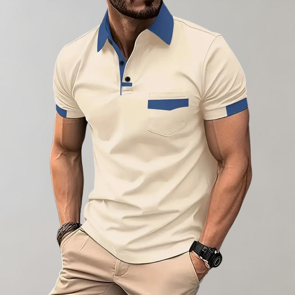 Trendy Polo Shirt for Men - Leo-Apricot-S-Nora Luxe