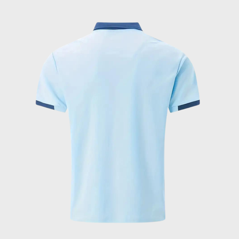 Trendy Polo Shirt for Men - Leo-Marine blue-S-Nora Luxe