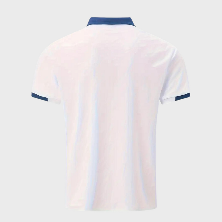 Trendy Polo Shirt for Men - Leo-Marine blue-S-Nora Luxe