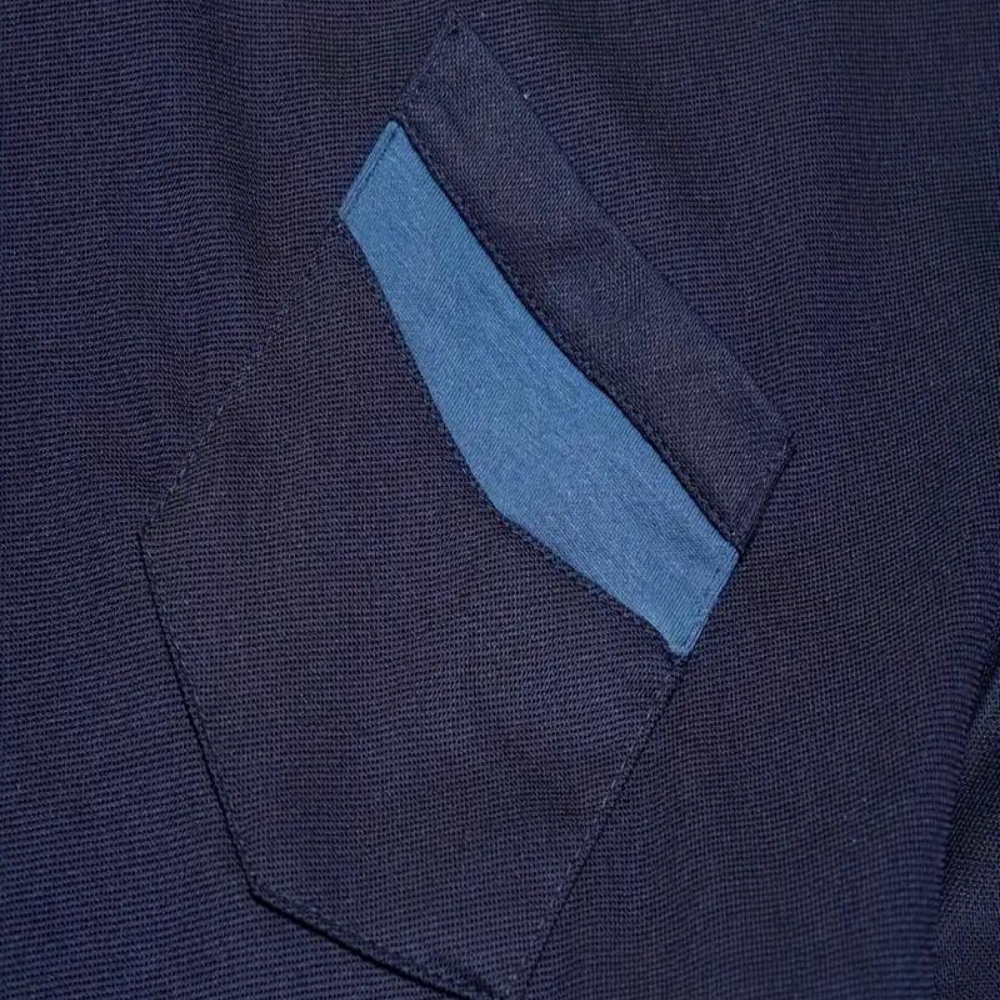 Trendy Polo Shirt for Men - Leo-Marine blue-S-Nora Luxe