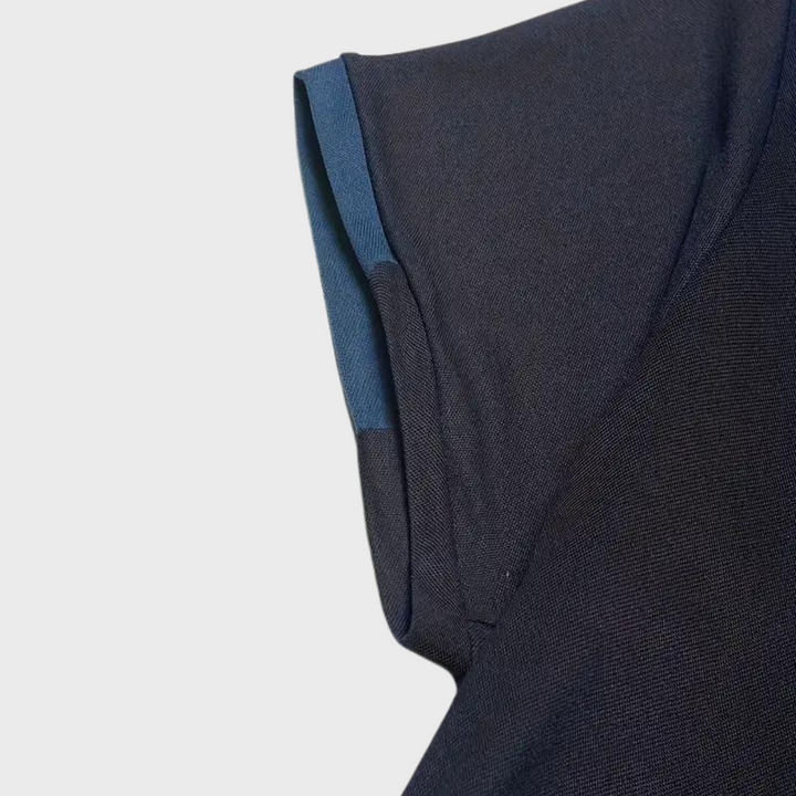 Trendy Polo Shirt for Men - Leo-Marine blue-S-Nora Luxe