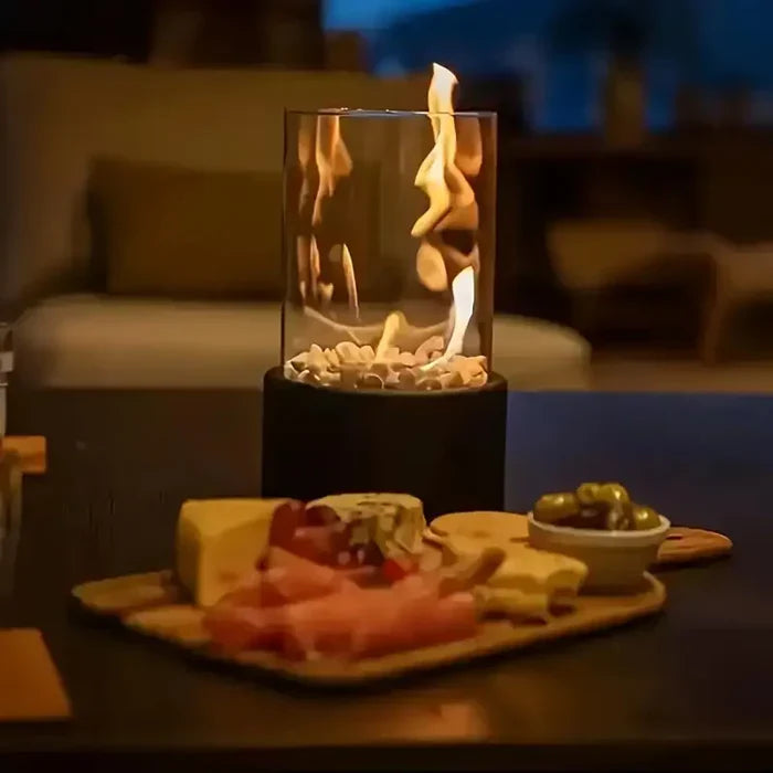 Trendy & Portable Table Fire Lantern - GlowLuxe-Nora Luxe
