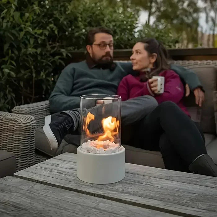 Trendy & Portable Table Fire Lantern - GlowLuxe-Nora Luxe