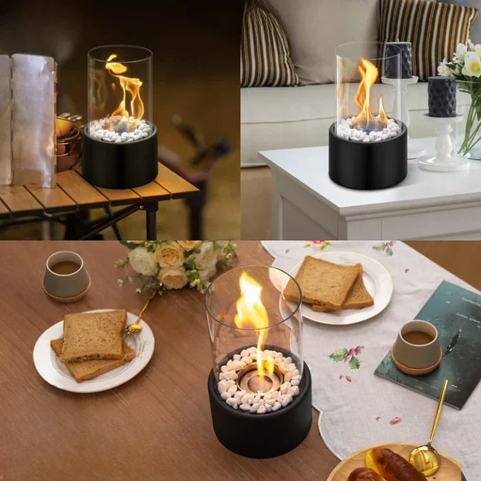 Trendy & Portable Table Fire Lantern - GlowLuxe-Nora Luxe