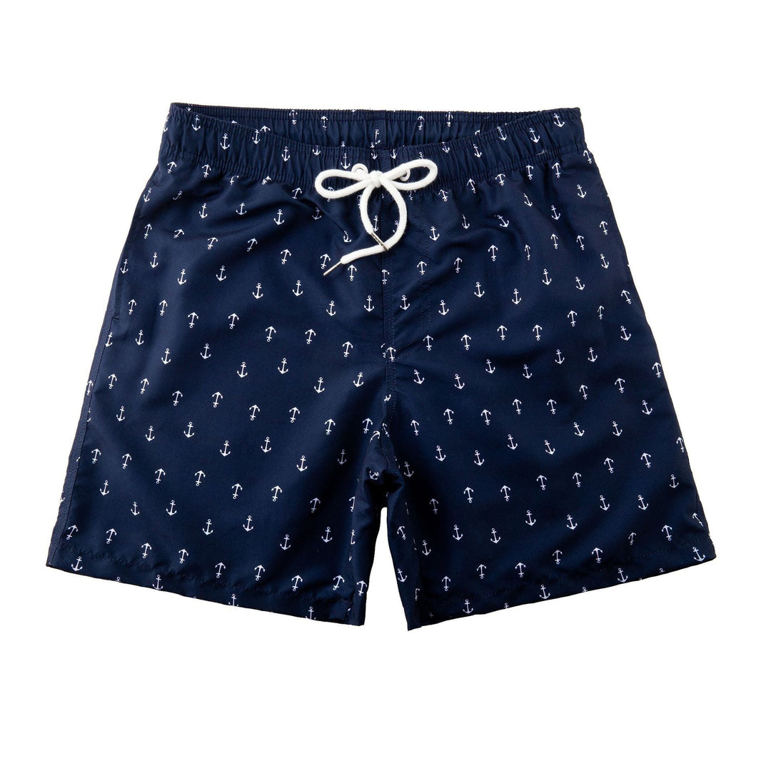 Trendy & quick-drying men's swim shorts with pockets – Matteo-Anchor-S-Nora Luxe