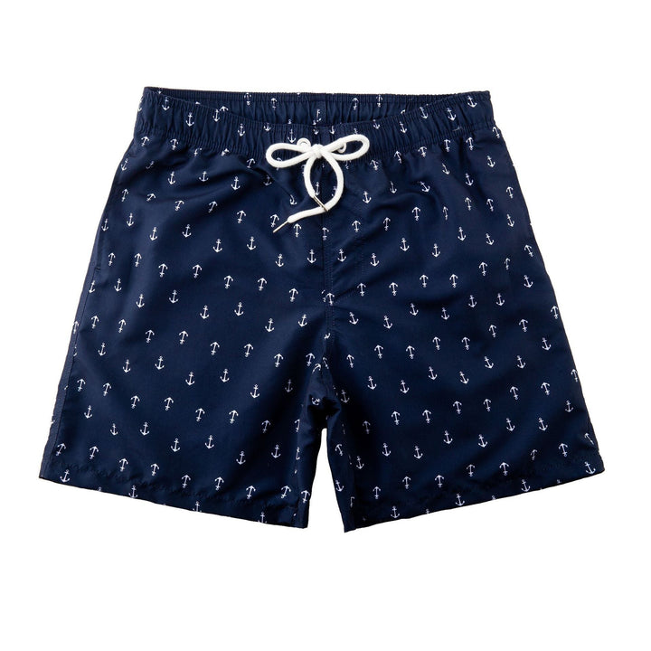 Trendy & quick-drying men's swim shorts with pockets – Matteo-Anchor-S-Nora Luxe