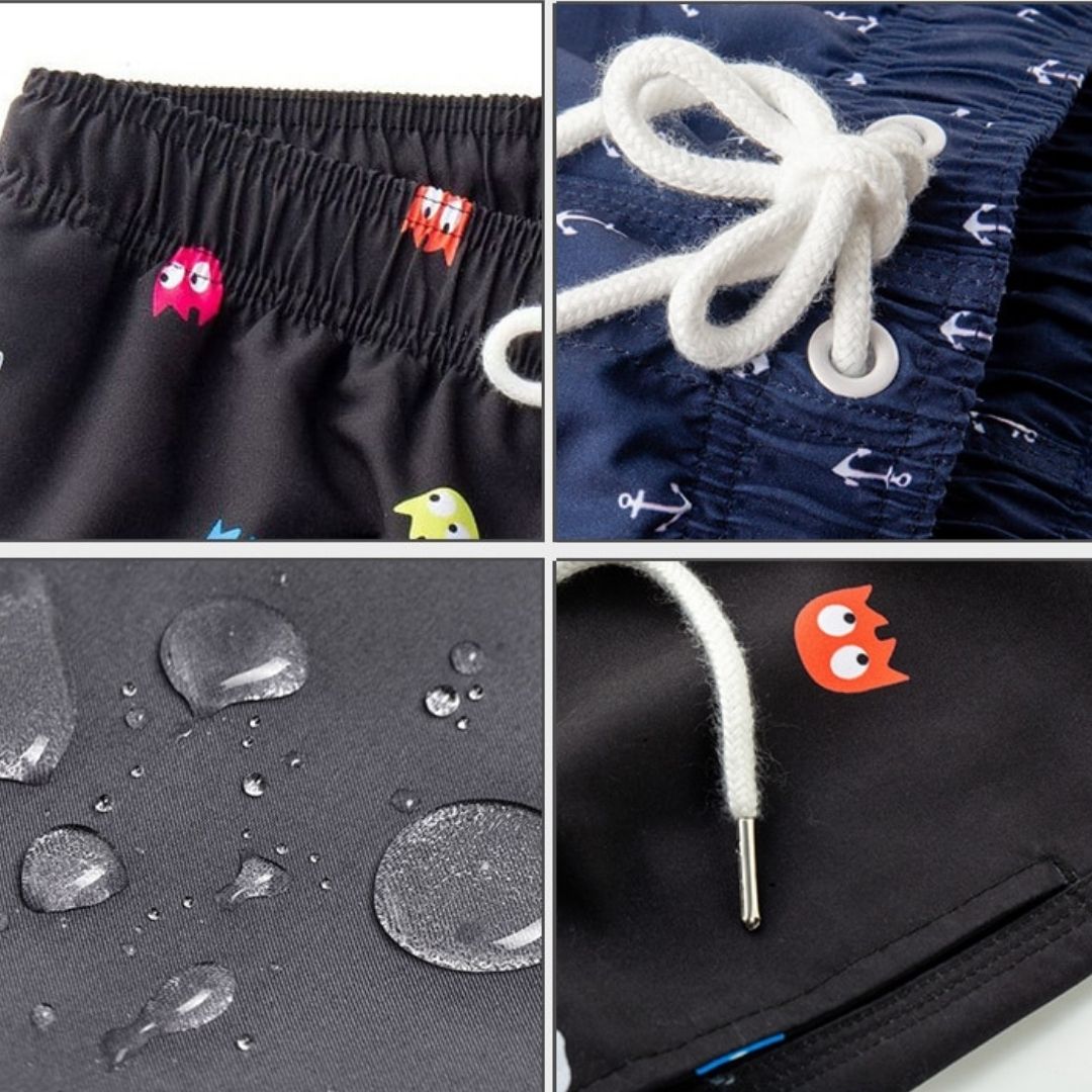 Trendy & quick-drying men's swim shorts with pockets – Matteo-Trees-S-Nora Luxe