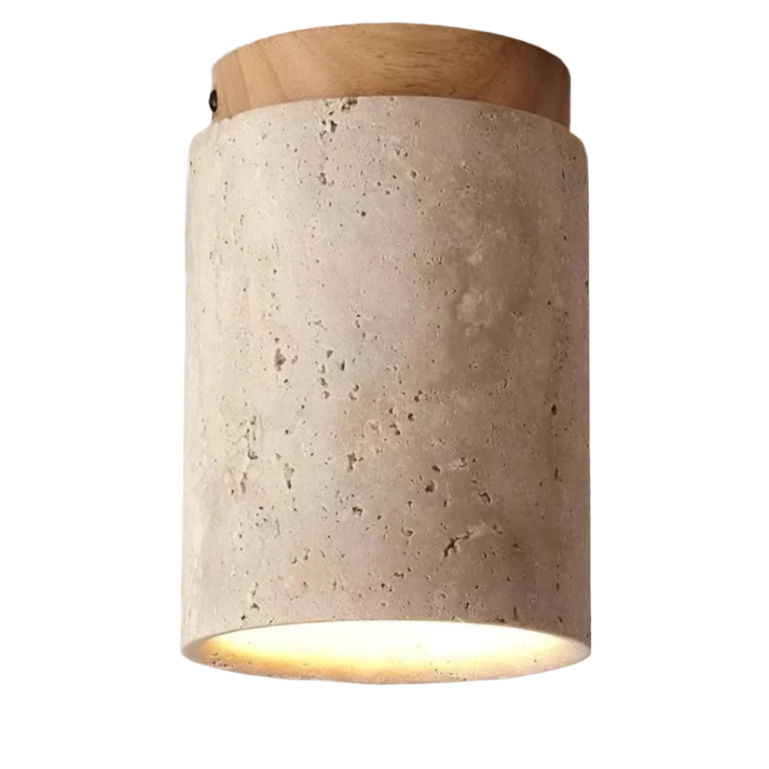 Trendy Round Japanese Style Ceiling Lamp - ZenLight-Beige-Warm light (3000K)-Nora Luxe