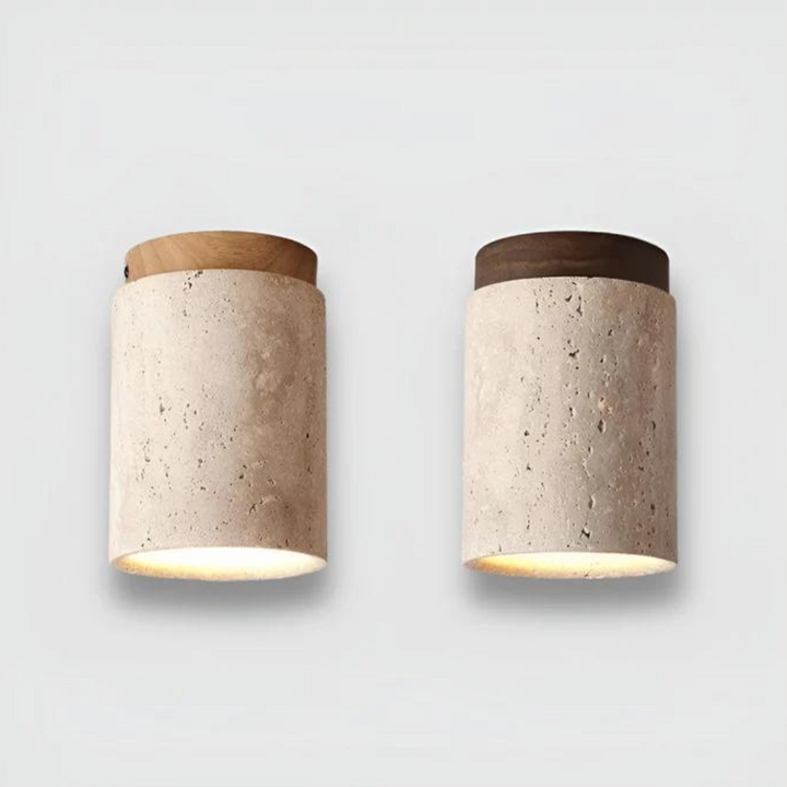 Trendy Round Japanese Style Ceiling Lamp - ZenLight-Brown-Warm light (3000K)-Nora Luxe