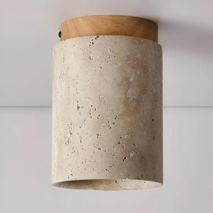 Trendy Round Japanese Style Ceiling Lamp - ZenLight-Brown-Warm light (3000K)-Nora Luxe