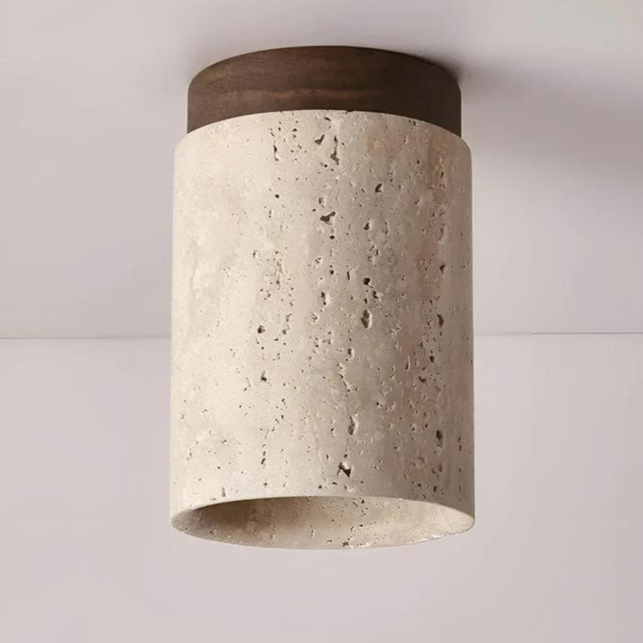 Trendy Round Japanese Style Ceiling Lamp - ZenLight-Brown-Warm light (3000K)-Nora Luxe