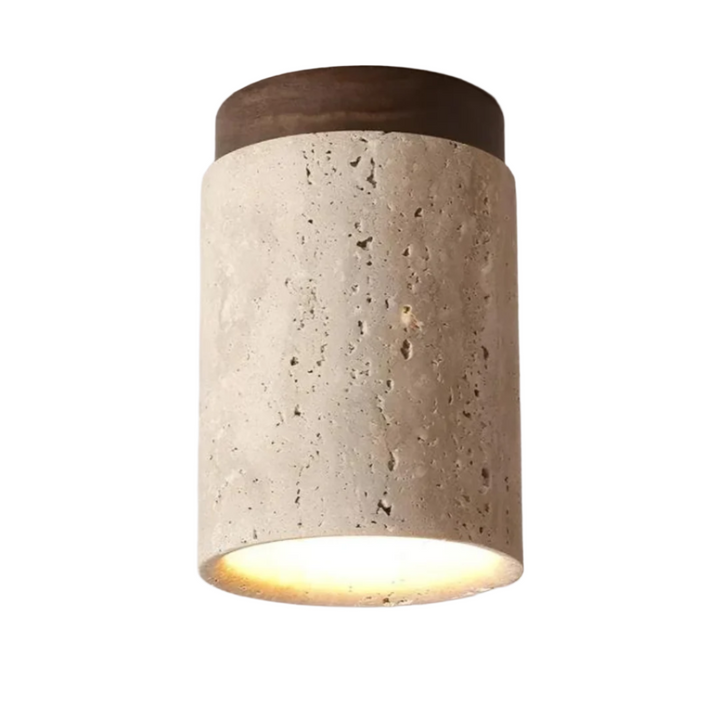 Trendy Round Japanese Style Ceiling Lamp - ZenLight-Brown-Warm light (3000K)-Nora Luxe