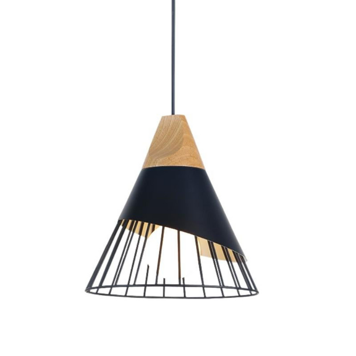 Trendy Scandinavian Industrial Hanging Lamp - UrbanBeam-Black-Nora Luxe