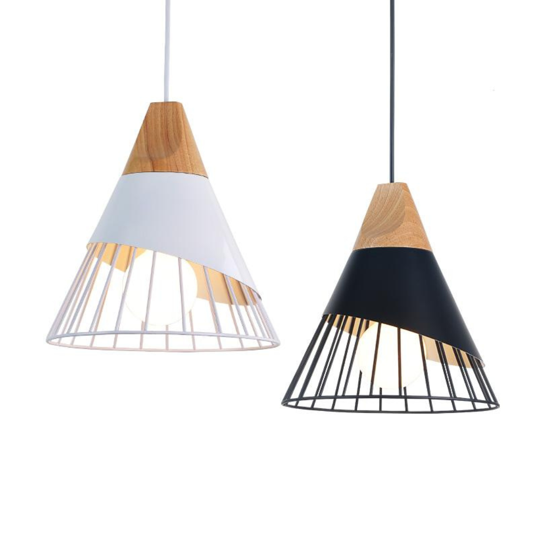 Trendy Scandinavian Industrial Hanging Lamp - UrbanBeam-Rusty Orange-Nora Luxe