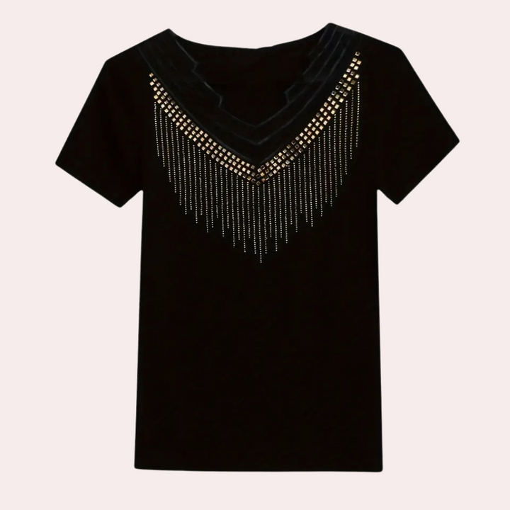 Trendy Sequin Blouse for Women - Lena-XS-Nora Luxe