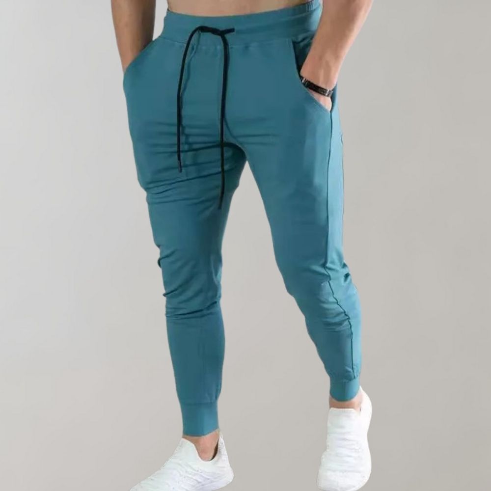 Trendy Slim Fit Jogging Trousers for Men - Niko-Blue-M-Nora Luxe