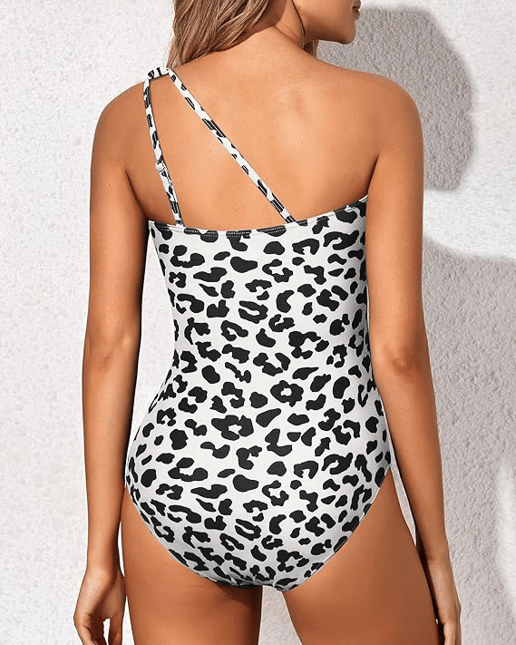 Trendy & Stylish One-Shoulder Swimsuit for Women – Daria-Leopard print-S-Nora Luxe