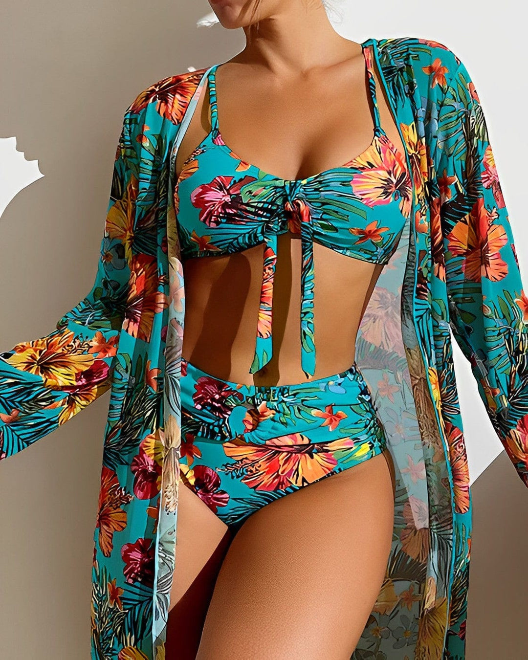 Trendy Summer Bikini Set - LunaSol-Blue-S-50% DISCOUNT!-Nora Luxe