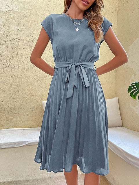 Trendy summer dress - Felina-Heavenly blue-S-Nora Luxe